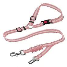 1 Multi-Functional Pet Car Seat Belt, Two Ways To Protect Your Pet's, Can Also Be Used As A Leash, Adjustable Length, Elastic Rope To Prevent Sudden Pulling, Outdoor Dog Leash - A - View 10