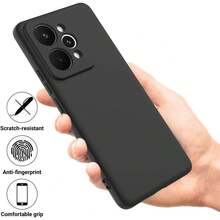 Casing Ponsel untuk 15 5G, dengan Perlindungan Kamera, Tipis, Tahan Guncangan, Fleksibel, Hitam Matte, Silikon Lembut, Pelindung - Hitam - View 3