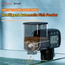 Jebao Jecod Automatic Fish Feeder, Mesin Pemberi Makan Ikan Otomatis dengan Pengaturan Waktu dan Jumlah untuk Ikan Kecil, Ikan Cupang, Ikan Guppy, Ikan Hias, Mesin Pemberi Makan Akuarium (Baterai Tidak Termasuk) - MultiWarna - View 1