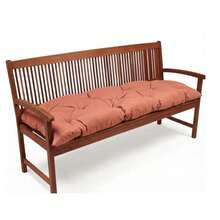 100x45 Cm Soft Fiber-Filled Bench Cushion, Single Seat Cushion (Bottom Part Only) - Orange - View 2