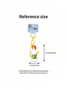 Official Authorized Miffy Classic PVC Keychain Pendant, Bag Charm And Car Key Accessory, Collectible Decoration, Solid Color, 14+ - Yellow - View 9