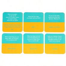 1pc Card Board Game Couple Party Game Riddle Me This - Yellow - View 2