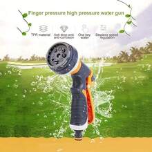 1pc High Pressure Adjustable Multi-Function Garden Nozzle Water Gun, 7 Spray Modes, Universal Interface, Powerful Cleaning, Suitable For Garden Watering, Car Washing And Yard Cleaning, Perfect Birthday And Christmas Gift - View 8