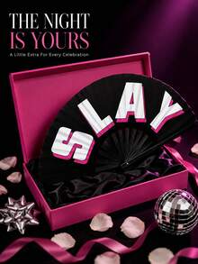 Personalized Handheld Folding Fan, Customizable With Photo Printing, Perfect For Weddings, Balls, Parties, And Also Suitable As Decorative Gifts For Cosplay, Hair Salons, Concerts And Other Special Occasions - Multicolor - View 8
