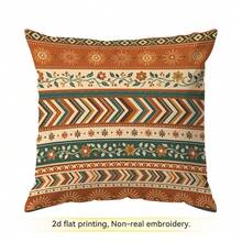 4 buah/1 buah Sarung Bantal Motif Mandala dan Bunga Bohemian, Sarung Bantal Cetak Satu Sisi, Cocok untuk Ruang Tamu, Kamar Tidur, Dekorasi Rumah, Sarung Bantal Sepanjang Musim - MultiWarna - View 13