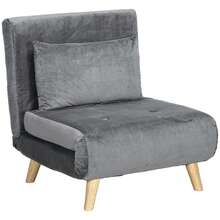 Massage Chair - Gray + Polyester - View 1