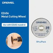 5 عبوات Dremel EZ456، مجموعة EZ - Lock المبتدئة، قطر العجلة 1 1/2 بوصة (38 ملم)، ملحقات قرص القطع للأداة الدوارة، تتطلب الاستخدام مع EZ402 SpeedClic Mandrel - متعدد الألوان - مشاهدة 4