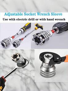 2/1 cái cờ lê lục giác bánh răng điều chỉnh được, tua vít đa năng cho máy khoan điện - Nhiều kiểu dáng - Xem 5