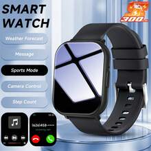 Smartwatch Baru 2026 300mAh Unisex Layar HD Penuh Tali Silikon Lembut Panggilan Nirkabel Berbagai Mode Olahraga Notifikasi Pesan Pelacakan Kebugaran Kontrol Musik Kontrol Kamera Jarak Jauh Gaya Sporty Wanita Pria - MultiWarna - View 21