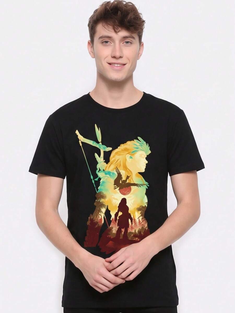 Men T-Shirts - Black - View 1