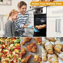 1 Set Multifunctional 2-In-1 Stainless Steel Oil Drainer & Baking Tray Set, Rectangular Oil Control Rack Cooked Food Filter Tray, Stainless Steel Material, Suitable For Home Oven Fried Chicken Wings And French Fries, Deep Frying And Grilling, Kitchen Filter, Outdoor Camping BBQ, Home Kitchen Supplies, Home Oven Baking, Air Fryer Baking Accessories, Suitable For Autumn Promotion, Halloween And Christmas Events - Multicolor - View 6