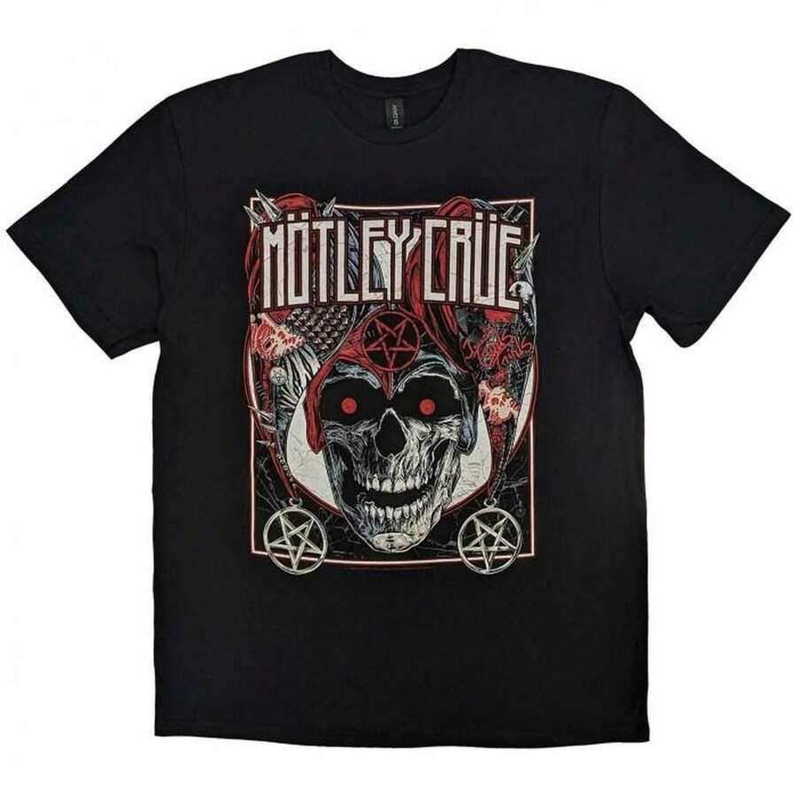 Motley Crue Vegas Unisex Adult T-Shirt - 黑色 - 查看 1