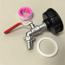 1 Set Durable IBC Tank Faucet Adapter S60*6 Coarse Thread To 1/2'' Connector Replacement Valve Garden Home Water Tap Accessory - A - View 3
