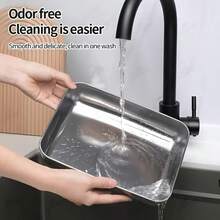 5pcs Large Stainless Steel Square Food Storage Containers With Transparent Lids, Leak-Proof, Stackable, Durable, Perfect For Camping, Outdoor Adventures And Home Use, Ideal For Storing Meat And Fruit - Multicolor - View 7