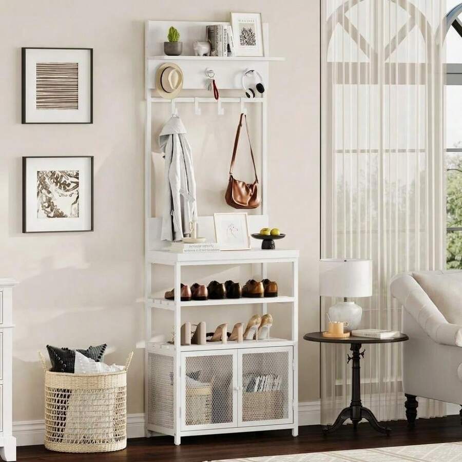 Hall Trees - White - View 1