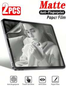 2片裝磨砂紙感螢幕保護貼 防眩光、防指紋、防刮，適用於 Galaxy Tab S9 S8 S7 S9FE S10+ S10 FE A9 A9+ S8+ S9+ S11 12.4吋 / 適用於 iPad Air Pro 11 13 5th/6th/7th/8th/9th/10th/11th 2025 2024 11吋 13吋 / 適用於小米 / 適用於華為 Matepad/榮耀 辦公繪圖書寫軟膜 - Matte - 查看 89