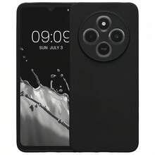 適用於 Redmi/ 黑色啞光手機殼 全包覆鏡頭超薄防指紋純色商務防摔軟殼，全機型啞光黑磨砂殼防滑防汗裸手觸感極簡純色手機保護套，四季通用純黑色啞光商務手機殼，春夏清爽不黏手黑色啞光 Honor 手機殼全包覆防摔耐磨防指紋商務辦公學生通用手機殼，[國際版，非本地版]，適用於 Redmi Note 13Pro+/ 14 Pro 5G/ Note 14 Pro 5G/ 13C/ Note14 163mm/ Note 13 4G/POCO C75/14C 等。啞光黑手機殼，男女通用，輕量柔軟，耐用，全包覆保護手機後蓋 - 黑色 - 查看 2