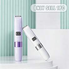 1件裝雙頭電動拔毛器，USB充電式2合1女性刮鬍刀，多功能全身與私密處除毛器，時尚迷你設計旋轉啟動雙頭女性拔毛器 - 升級款 - 查看 3