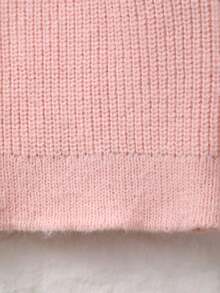 Tween Girl Colorblock Casual Versatile Daily Wear Cardigan - Pink - View 9