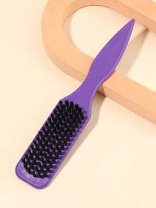 1pc Solid Color Sleek Back Comb, Fashionable & Portable, Can Be Used To Smooth Frizzy Hair, Anti-Static, Create Smooth Ponytail, Bun And Hairline Styling, Add Volume And Style, Women's Hair Accessory, Comb, Hair Brush, Hair Care Product - A - View 9