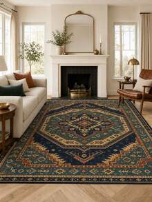 1pc Soft Comfortable Plush Carpet, Multiple Sizes, Washable Floor Decor For Living Room And Bedroom - Multicolor - View 8