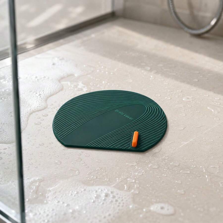 Protetor De Ralo Silicone Antiderrapante Banheiro Cozinha - Verde - Visão 1