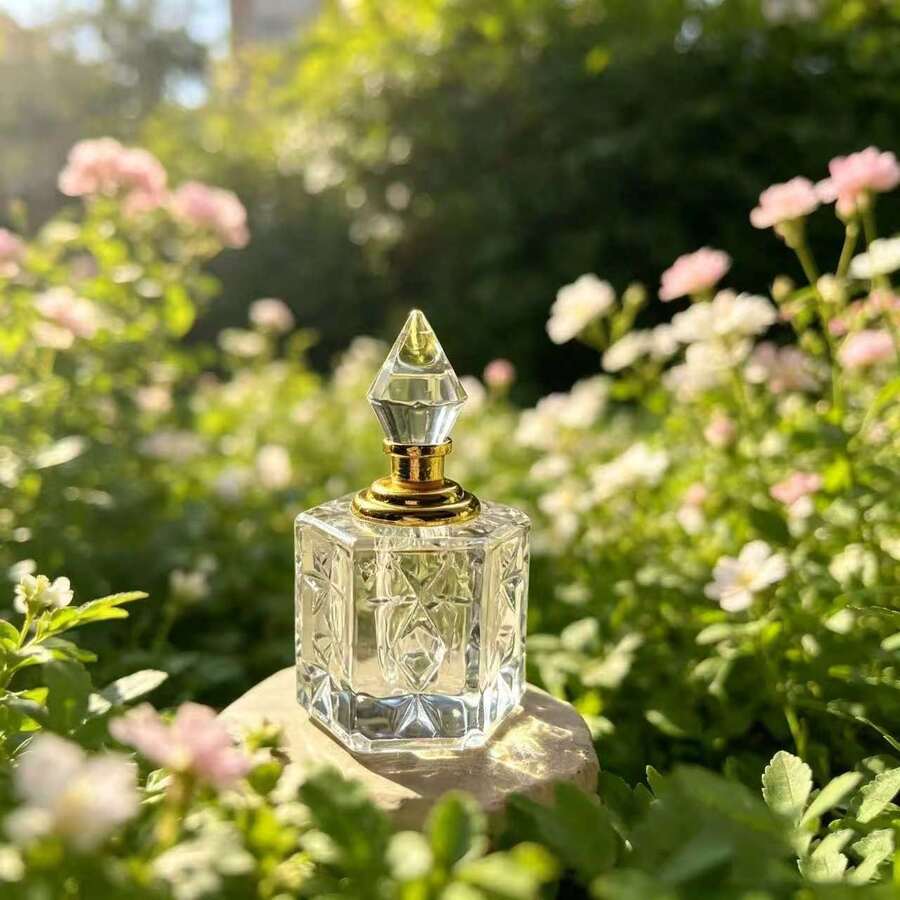 Portable Empty Perfume Bottle With Dropper, Refillable Essential Oil Small Bottle For Women And Girls, Reusable Cologne Pump Container, Suitable For Travel And Outings | Bright And High-End | Perfect For Daily Storage, Home Vanity Decor, Mother's Day And Anniversary Gifts - 1PC - View 1