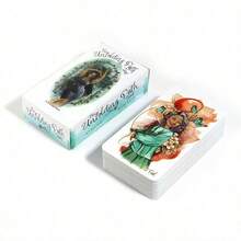 1pc The Unfolding Path : A Deck And Guidebook For Mindful Forecasting And Self-Discovery, Party Game - Cadet Blue - View 2
