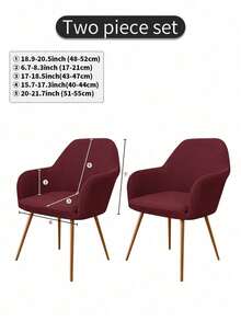 Solid Color New Curved Flannel Fleece High Stretch Full Coverage Chair Slipcover, Dustproof Decorative Furniture Protector, Universal Chair Cover For Hotel, Living Room, Study, Dining Room Daily Indoor Decoration - Multicolor - View 17
