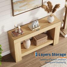 Kselythan Sofa & Console Tables - Khaki - View 5