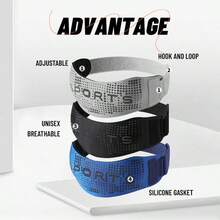 HYL SPORTS 1PC Adjustable Patella Strap, Reflective Fabric With Built-In Thickened Silicone Gasket, Dual-Direction Compression, Fit For Men & Women, For GYM, Basketball, Badminton, Tennis, Cycling And Daily Life - Multicolor - View 5