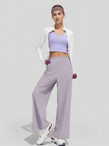 Beneunder Women's Breathable Wide-Leg Sun-Protection Pants AS010 - Mauve Purple - View 3