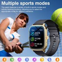 Reloj inteligente resistente al agua, llamadas/marcación inalámbrica, múltiples modos deportivos, recordatorio y rechazo de llamadas, notificación de SMS, fondo de pantalla personalizable, compatible con teléfono/Android - Multicolor - Ver 6