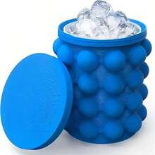 1pc Large 2-In-1 Ice Bucket And Ice Tray - With Lid Ice Bucket, Suitable For Bar, Restaurant And Home Use - Durable And Easy To Clean - Essential Drinkware And Kitchen Accessory, Can Be Used In All 4 Seasons - Multicolor - View 3