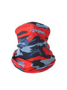 1pc Unisex Solid Color Camouflage Sun Protection Neck Gaiter Face Mask, Breathable Multi-Use Face Mask For Outdoor Fishing, Cycling, Commuting - Multicolor - View 21