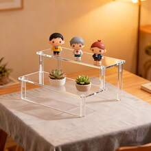 Transparent Acrylic Tiered Display Stand, Blind Box Figure Storage Rack, Desktop Organizer Multi-Layer Cosmetic Shelf - Multicolor - View 11