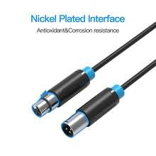 VENTION 3-Pin XLR Balanced Audio Extension Cable, Male To Female XLR Mic Cord, Shielded XLR Cable For Microphone, Studio Recording Device, Amplifier, Audio Mixer - View 6