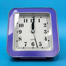 Unisex Estilo Práctico para Dormitorio y Oficina Reloj de Mesa - Púrpura - Ver 1