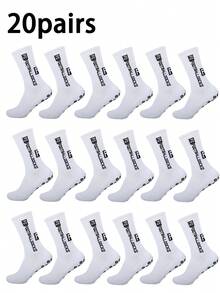 2/5/10/20 Pairs Men's Thick Sports Socks, Non-Slip And Durable, Suitable For Sports, Football, Basketball, Rugby, Cycling, Running, Also Suitable For Gym And Autumn Wear. - Multicolor - View 9