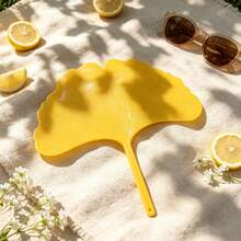 1/3/5pcs Summer Hand Fan, Large Thick Ginkgo Leaf Design, Durable Anti-Drop Handheld Fan, Artistic Cooling Fan - Multicolor - View 2