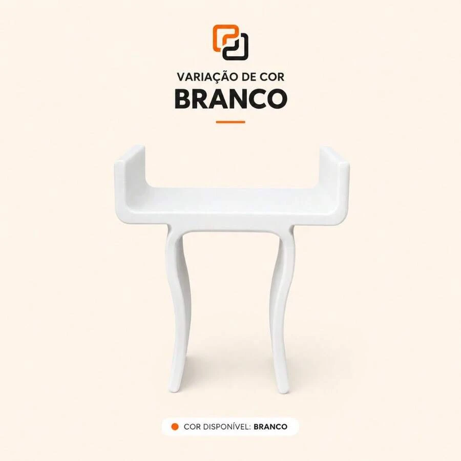 Suporte Babá Eletrônica Berço Universal Ajustável Sem Furos Fácil Instalar Baby Monitor - Branco - Visão 1