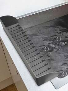 Premium Silicone Sink Splash Guard, Suitable For Kitchen And Bathroom - Non-Slip Suction Cup Base, Enhanced Suction - Dishwasher Faucet Cover Drain Mat, Kitchen Sink Splash Guard, Cleaning Faucet Cover - View 4