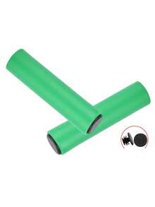 1 Pair Silicone Bicycle Handlebar Grips, Soft Shock-Absorbing Anti-Slip Mountain Bike Handlebar Accessories - Multicolor - View 11