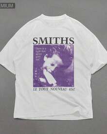 Retro Graphic Cotton Fan Tee For Her Top Donna - 白色 - 查看 1