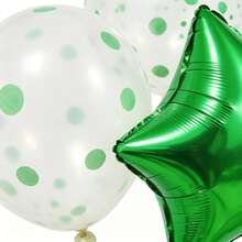 32 Inch Green Digital Football Balloon Kit Suitable For Birthday Decorations, Party Balloons, Easter Gifts - 8 - View 3