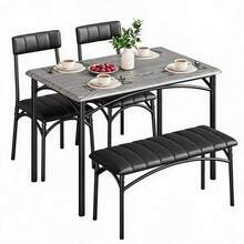Kselythan Dining Table & Chair Sets - Grey - View 1