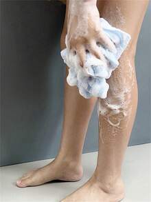 1 st exfolierande badhanddukset i afrikansk stil, lång badsvamp, ryggskrubbduk för exfoliering, lämplig för att rengöra ryggens hud under duschen, unisex - Flerfärgad - Visa 2