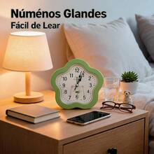 Unisex Practical Style For Bedroom And Office Desk Clock - Green - View 3