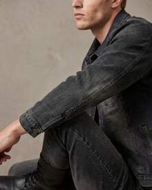 Men's Denim Classic Jean Suit Outfit - Black - View 6