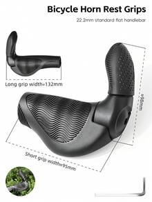 WEST BIKING Mountain Bike Handlebar Grips Adjustable Angle Shock Absorption Comfortable Ride Fits 22.2cm Handlebars - Multicolor - View 13